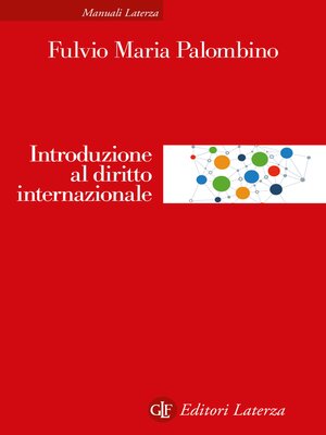 cover image of Introduzione al diritto internazionale